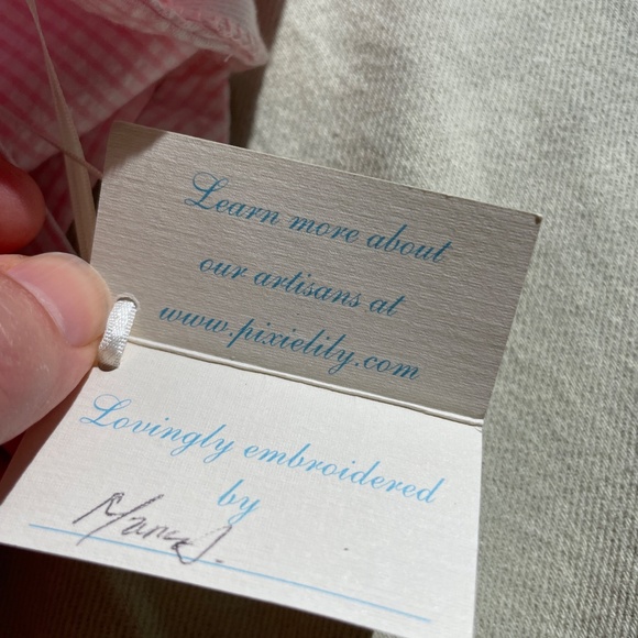 Adorable pink gingham romper - Picture 6 of 6